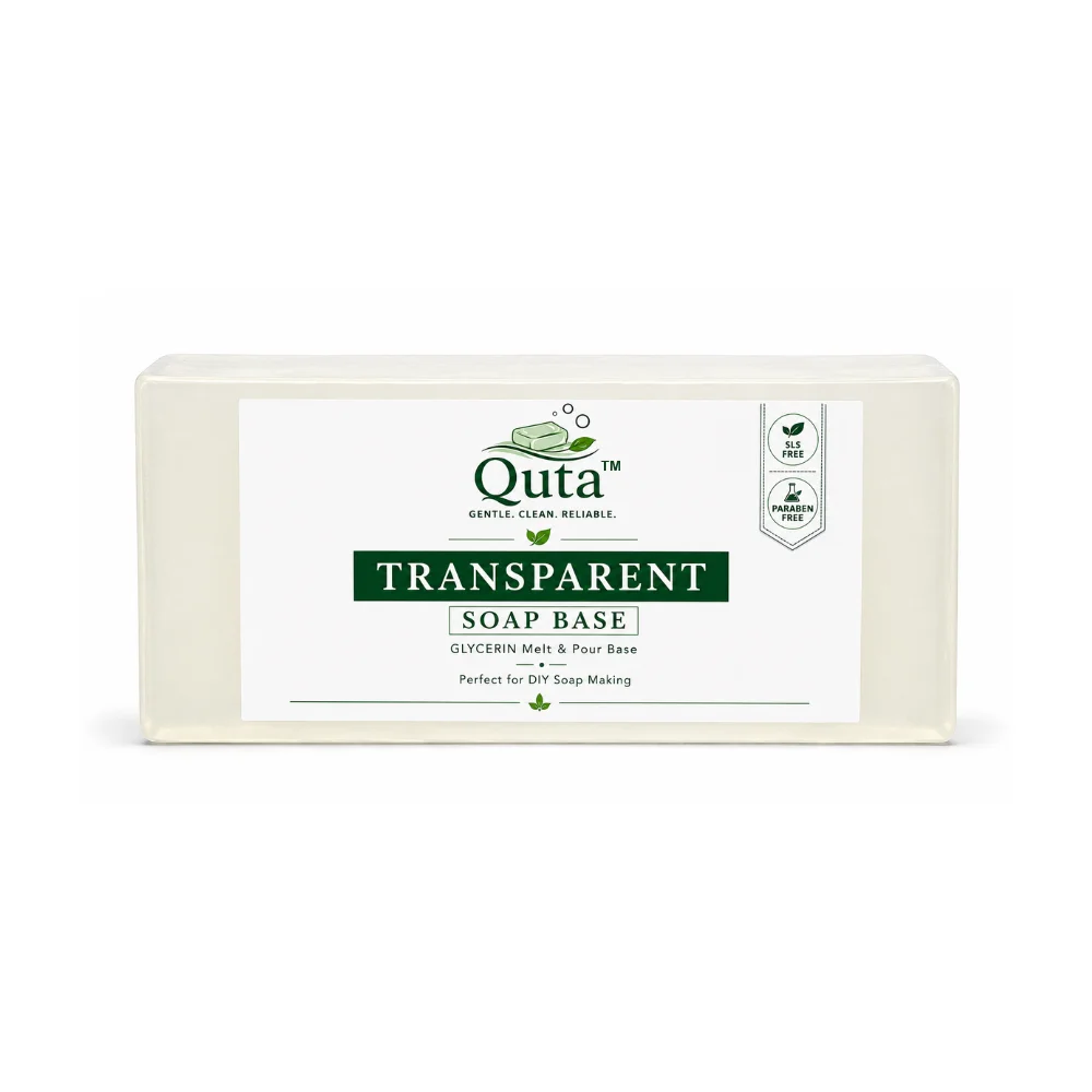 1 Transparent Glycerin Soap Base 1 kg | Clear Melt & Pour Soap Making Base | Natural Moisturizing | SLS , SLES & Paraben Free – DIY Handmade Soaps - Image 1